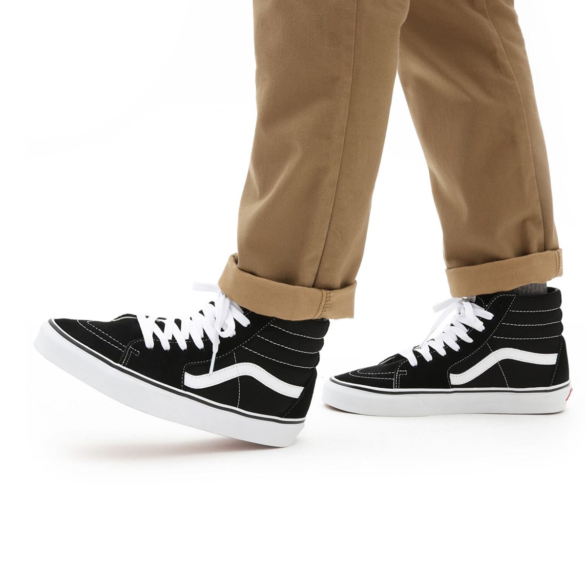 Erkek Bot VN000D5IB8C1 UA VANS SK8-Hi Black-Black-White