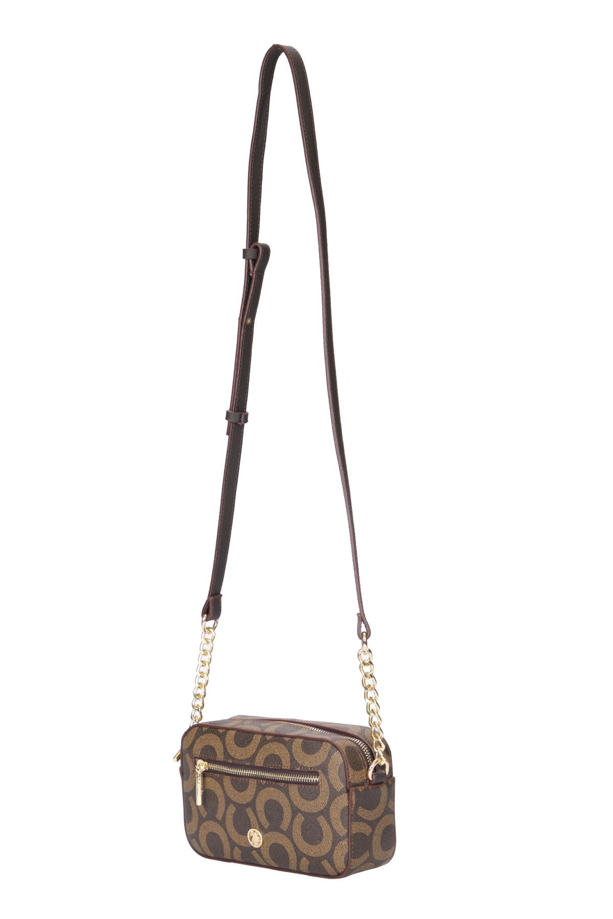 Kadın Omuz Çantası US24601 U.S. POLO ASSN. USPA LADIES BAG 00003 Brown (Kahve)