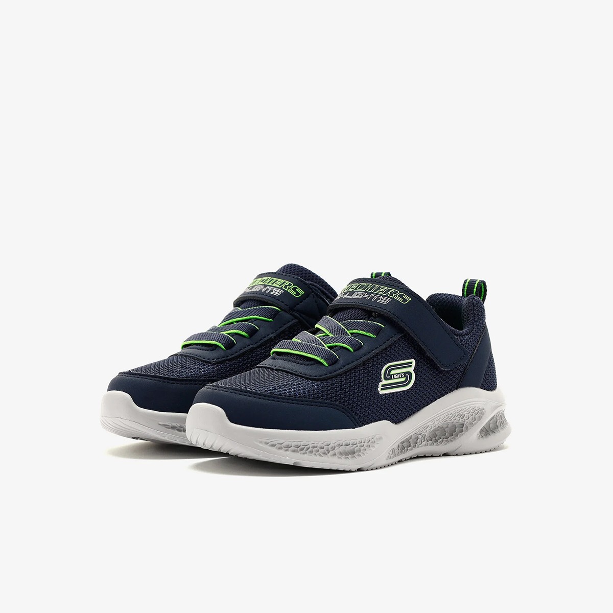 401675N NVLM Skechers SKECHERS METEOR-LIGHTS Navy/Light Green