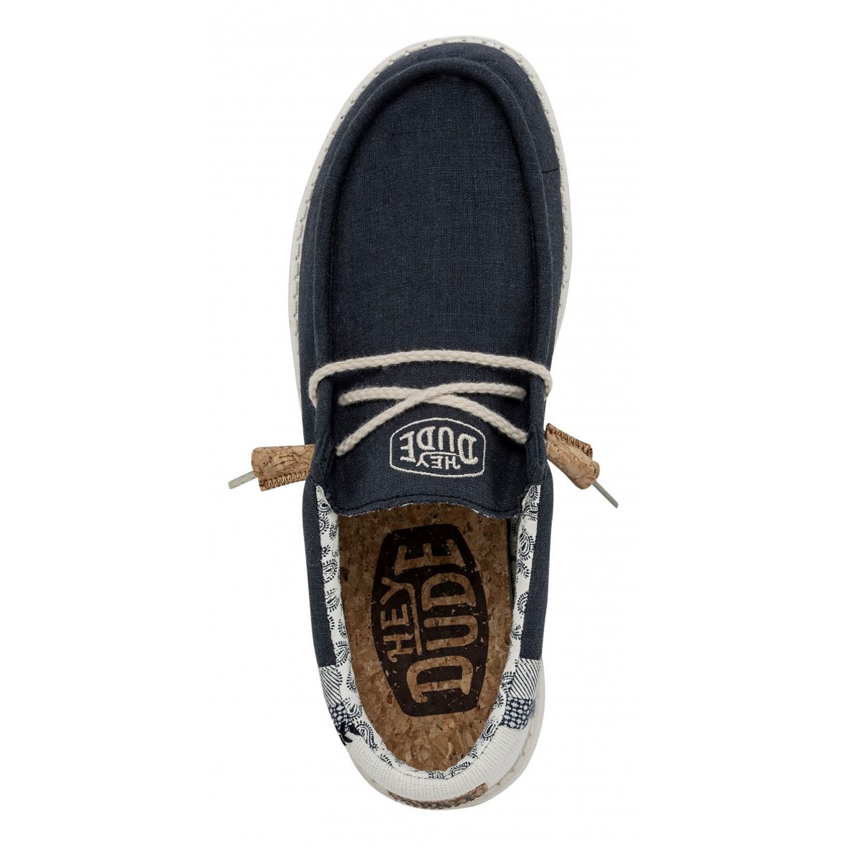 Erkek Sneaker ( Günlük) HD.40015  Hey Dude Wally Break Stitch 410 Navy