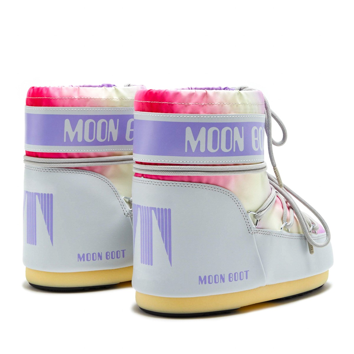 14094200-002 Moon Boot Icon Low Tie Dye Glacier Grey