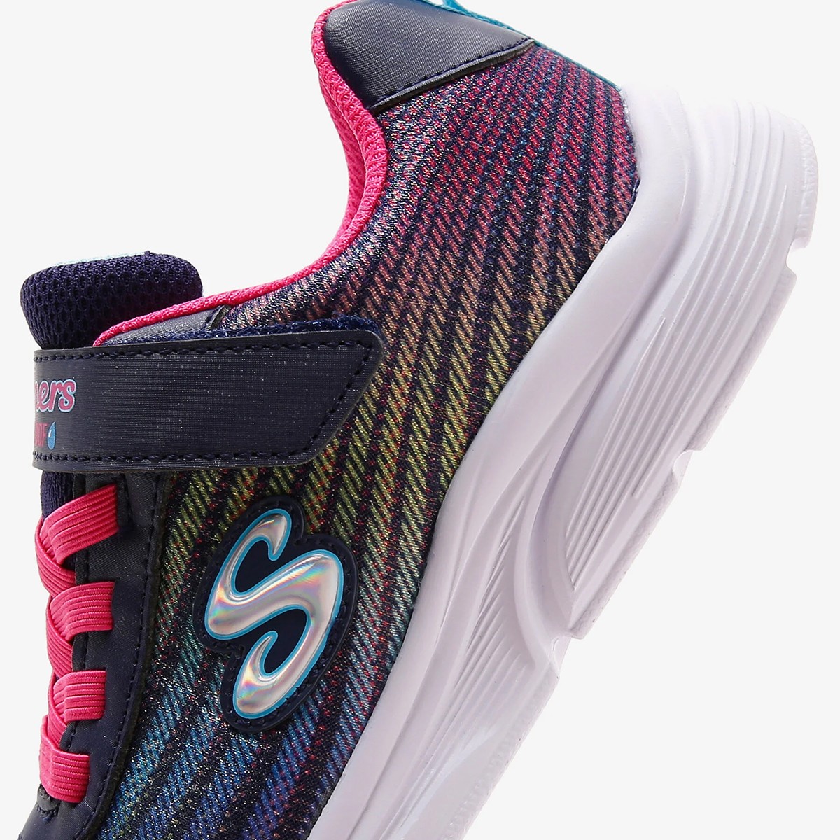 303393L NVMT Skechers WAVY LITES - HYDRO CRUSH Navy Multi Knit