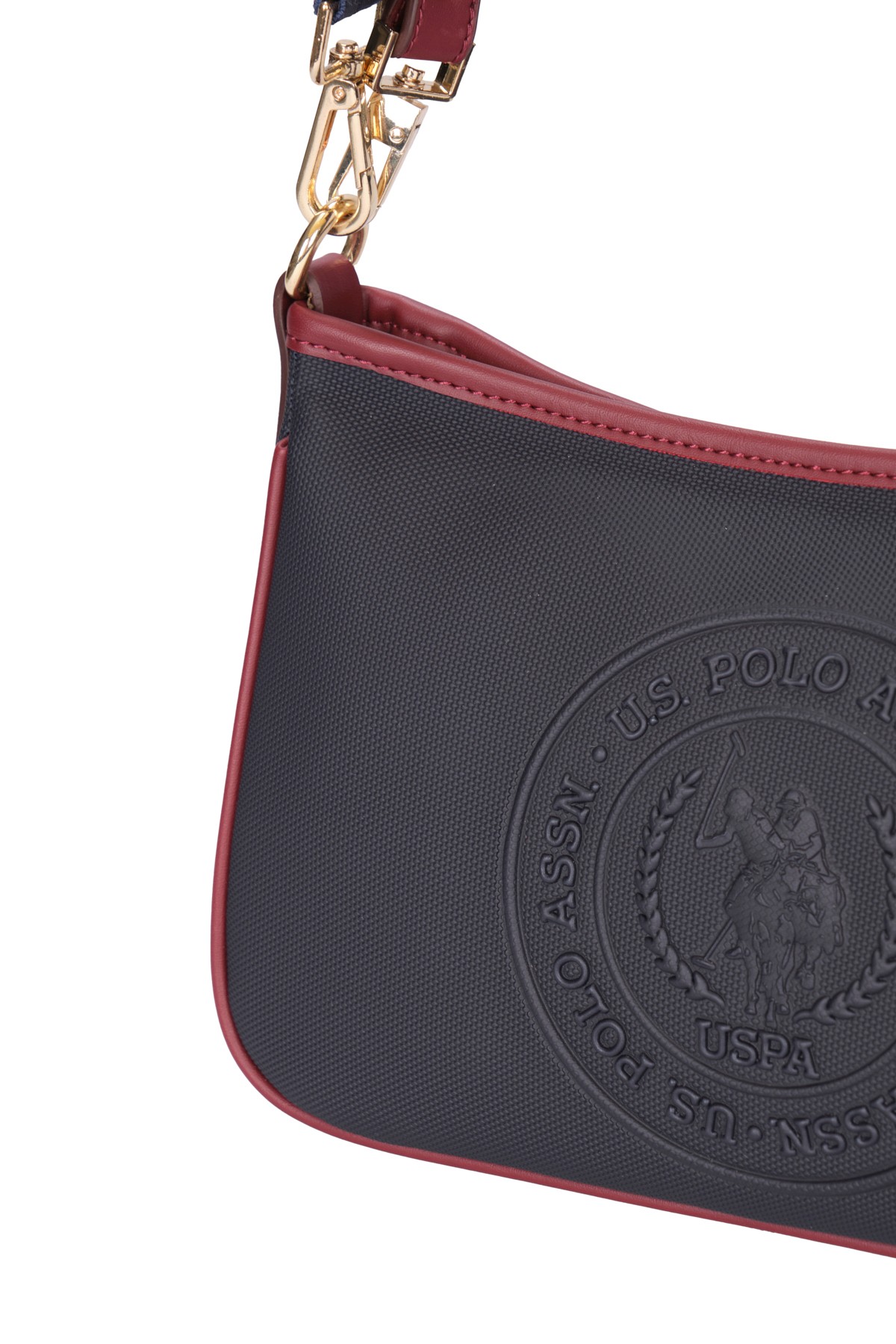 Kadın Omuz Çantası US24738  U.S. POLO ASSN. USPA LADIES BAG 01330 Navy Burgundy