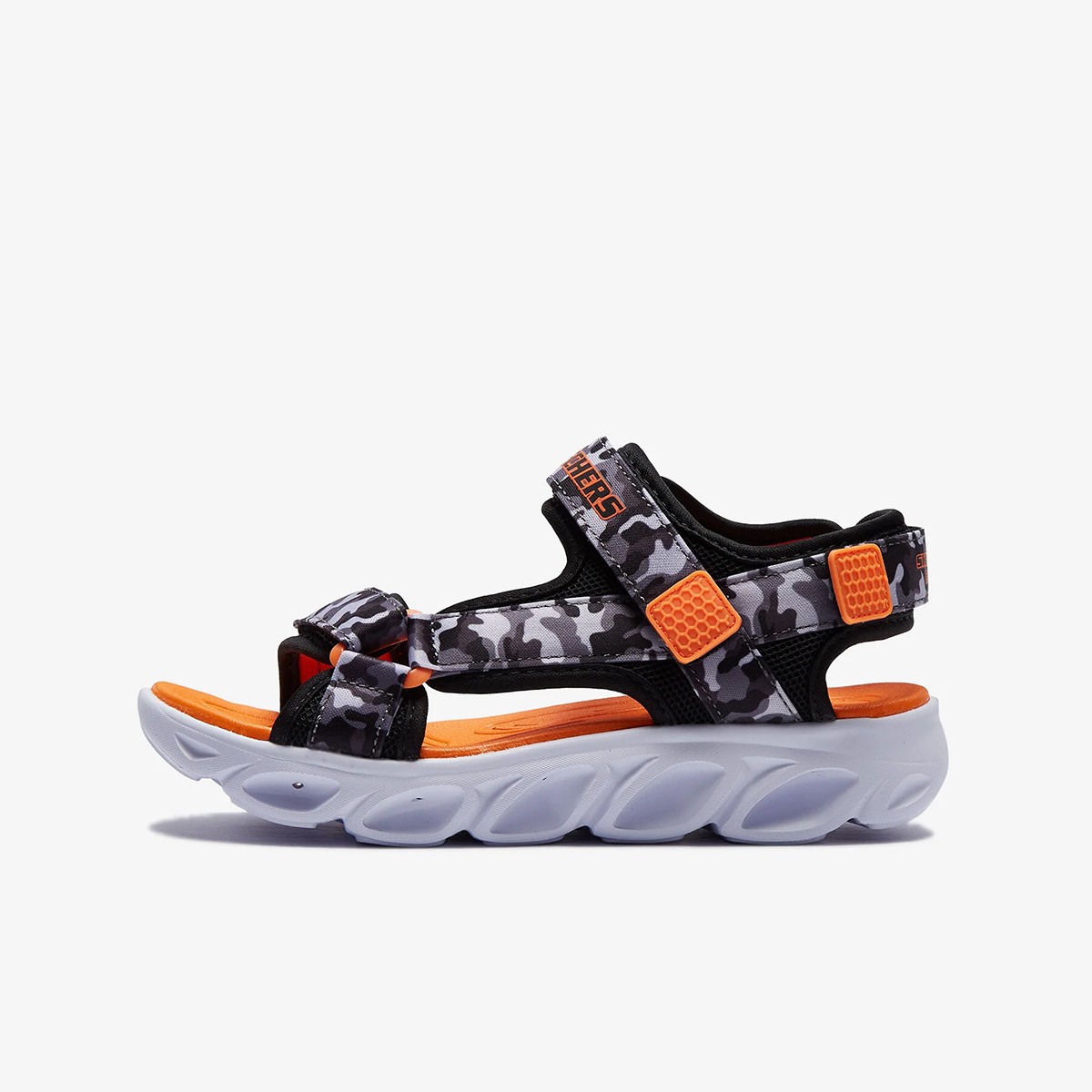 Erkek Çocuk Sandalet 400077L BGOR Skechers HYPNO-SPLASH Black-Grey-Orange