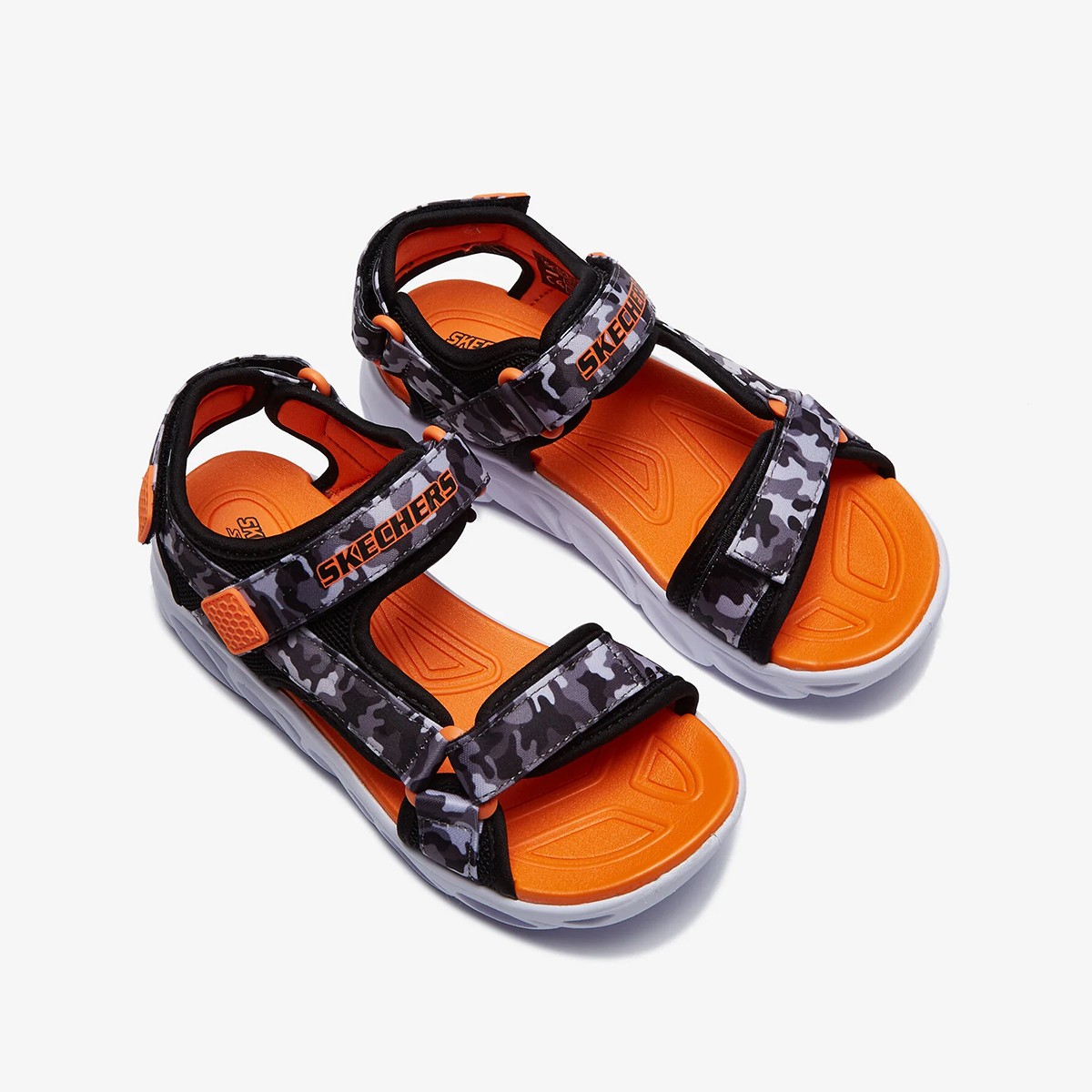 Erkek Çocuk Sandalet 400077L BGOR Skechers HYPNO-SPLASH Black-Grey-Orange