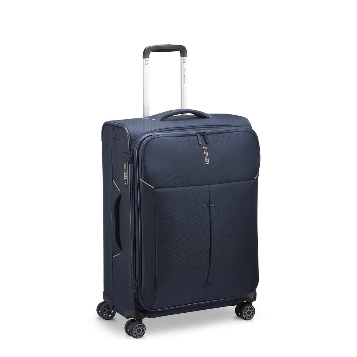 Unisex Valiz 41530223 Roncato Trolley Medıo 4R 65 Cm Exp Ironık 2.0 Blu