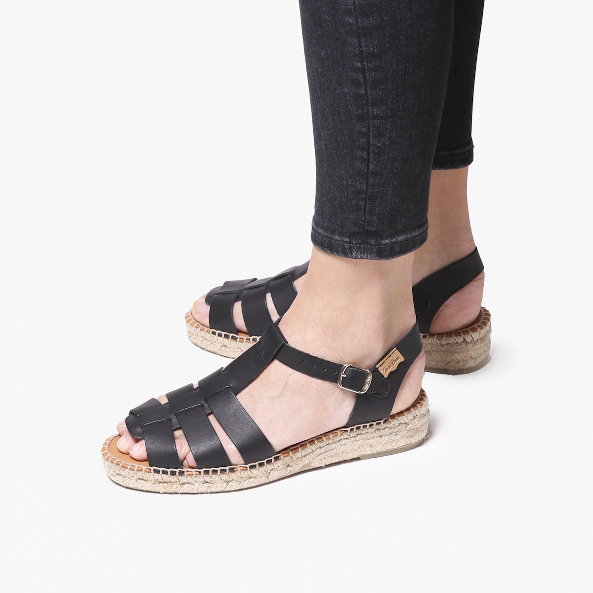 Emma Toni Pons Sandal Leather Black