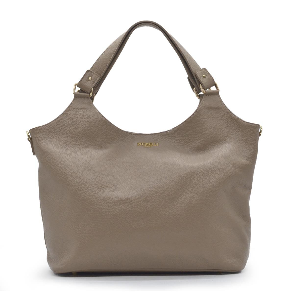 Kadın Omuz Çantası VIOLET Piumelli Milano Bag D07 Light Taupe