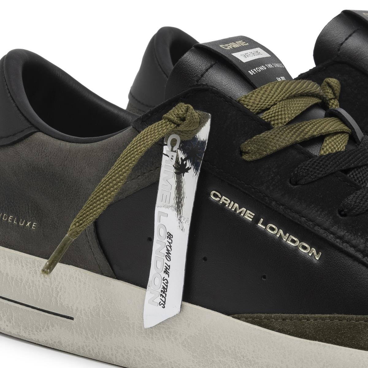 Erkek Sneaker ( Günlük) 15109AA7 Crime London SK8 DELUXE Black