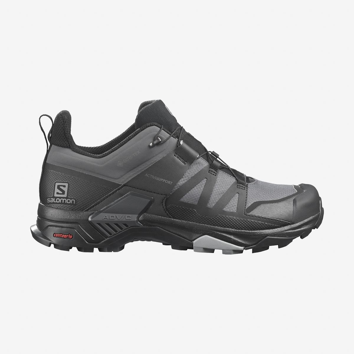 Erkek Outdoor L41385100 SALOMON X ULTRA 4 GTX Magnet-Black-Monument