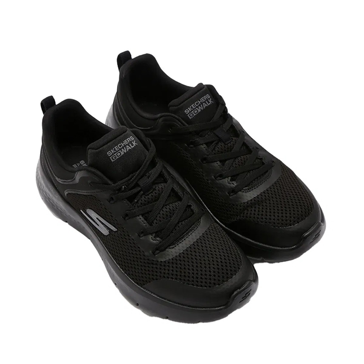 216499TK BBK Skechers GO WALK FLE - STEADY UP Black Knit