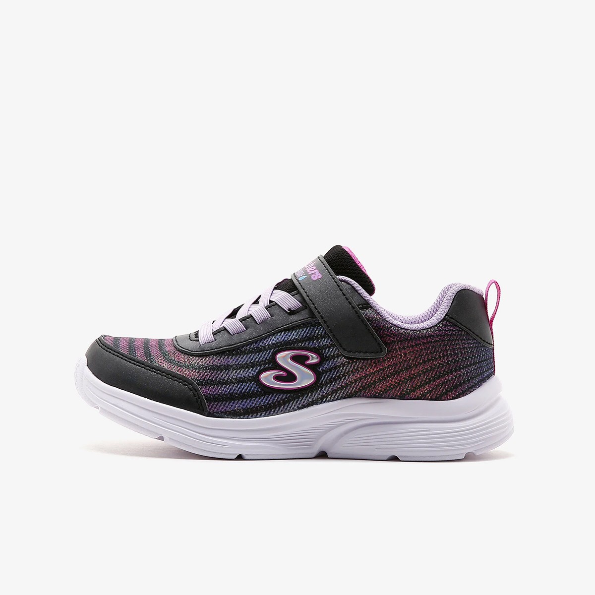 303393L BKMT Skechers  WAVY LITES - HYDRO CRUSH Black Multi Knit