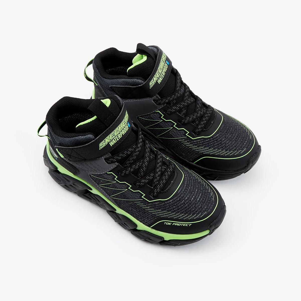 Erkek Çocuk Bot (Outdoor) 403806L CBLM Skechers TECH- GRIP Charcoal -Black -Lime Trim