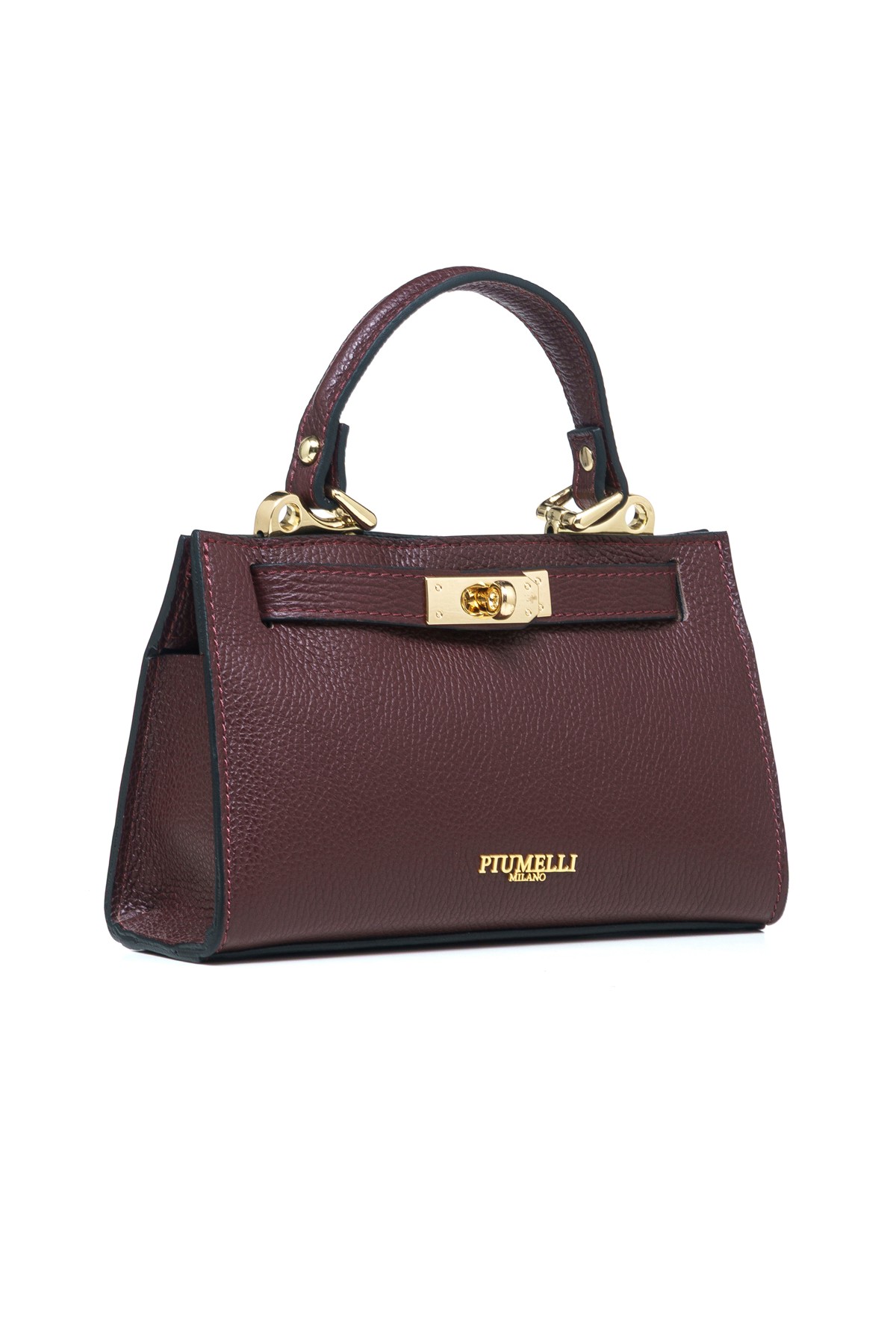 LAINE S Piumelli Milano Bag D54 Burgundy