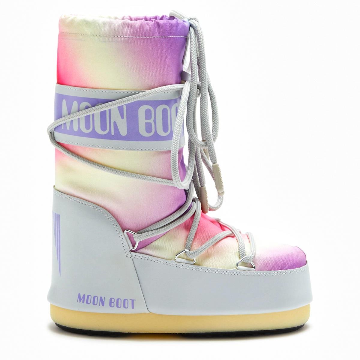 Kız Çocuk Bot 14028400-002 Moon Boot Icon Tie Dye Glacier Grey