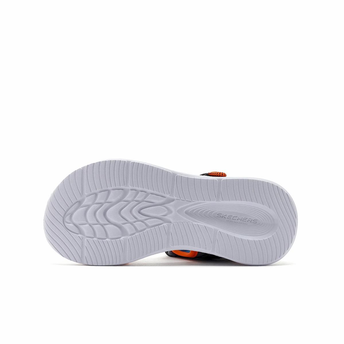 Erkek Çocuk Sandalet 401672L CCOR Skechers SOLA GLOW SANDAL Grey-Orange