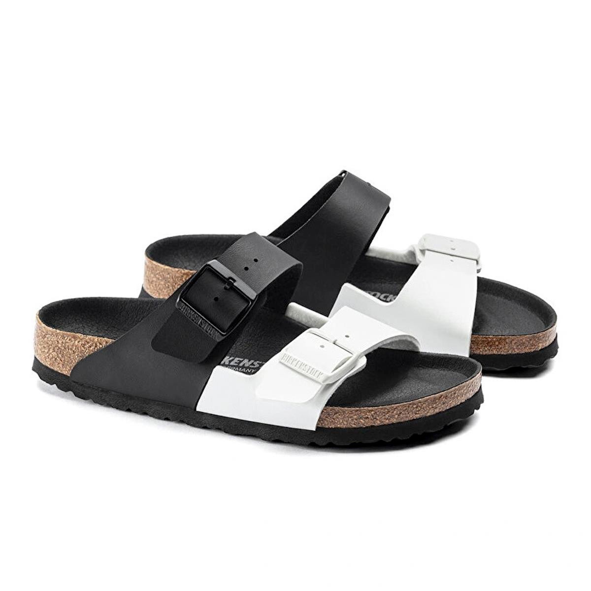 Erkek Terlik 1019703 Birkenstock ARIZONA SPLIT BF BLACK WHITE