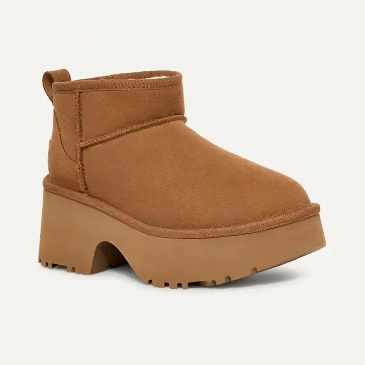 Kadın Bot 1158311 UGG W CLASSIC ULTRA MINI NEW HEIGHTS CHESTNUT (TABA)