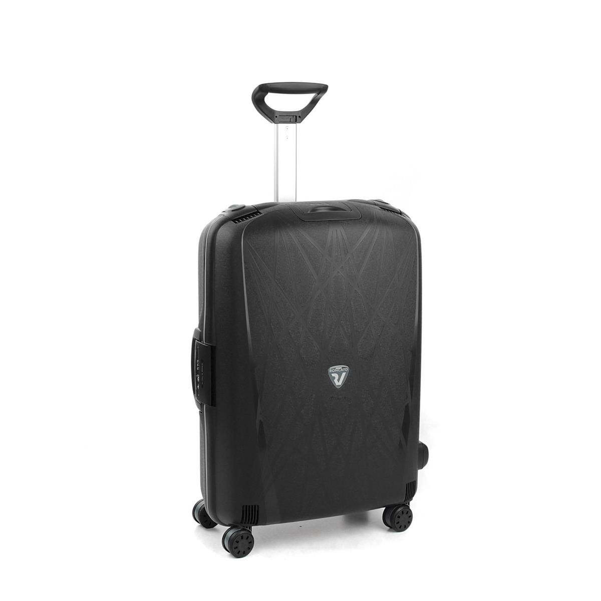 Unisex Valiz 50071201 Roncato Light Trolley Medio 68 cm 4W Nero 68X48X27