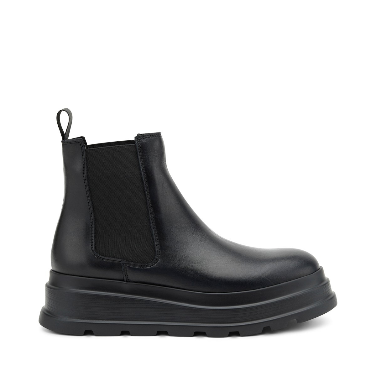 86L3 Frau PONCHO Ankle Boot Nero