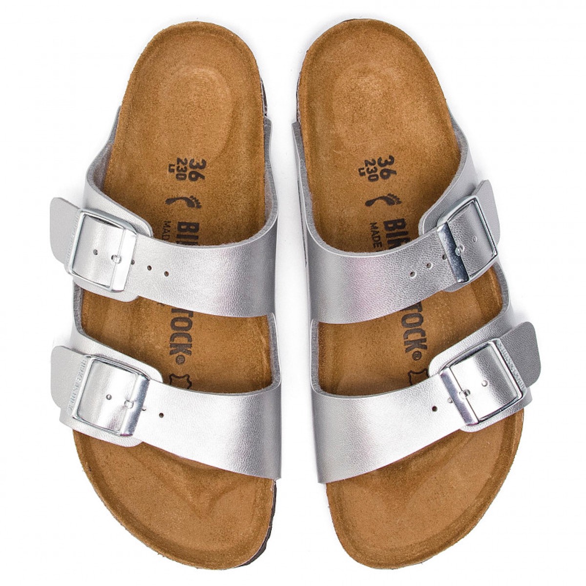 1012283 Birkenstock ARIZONA BF SILVER