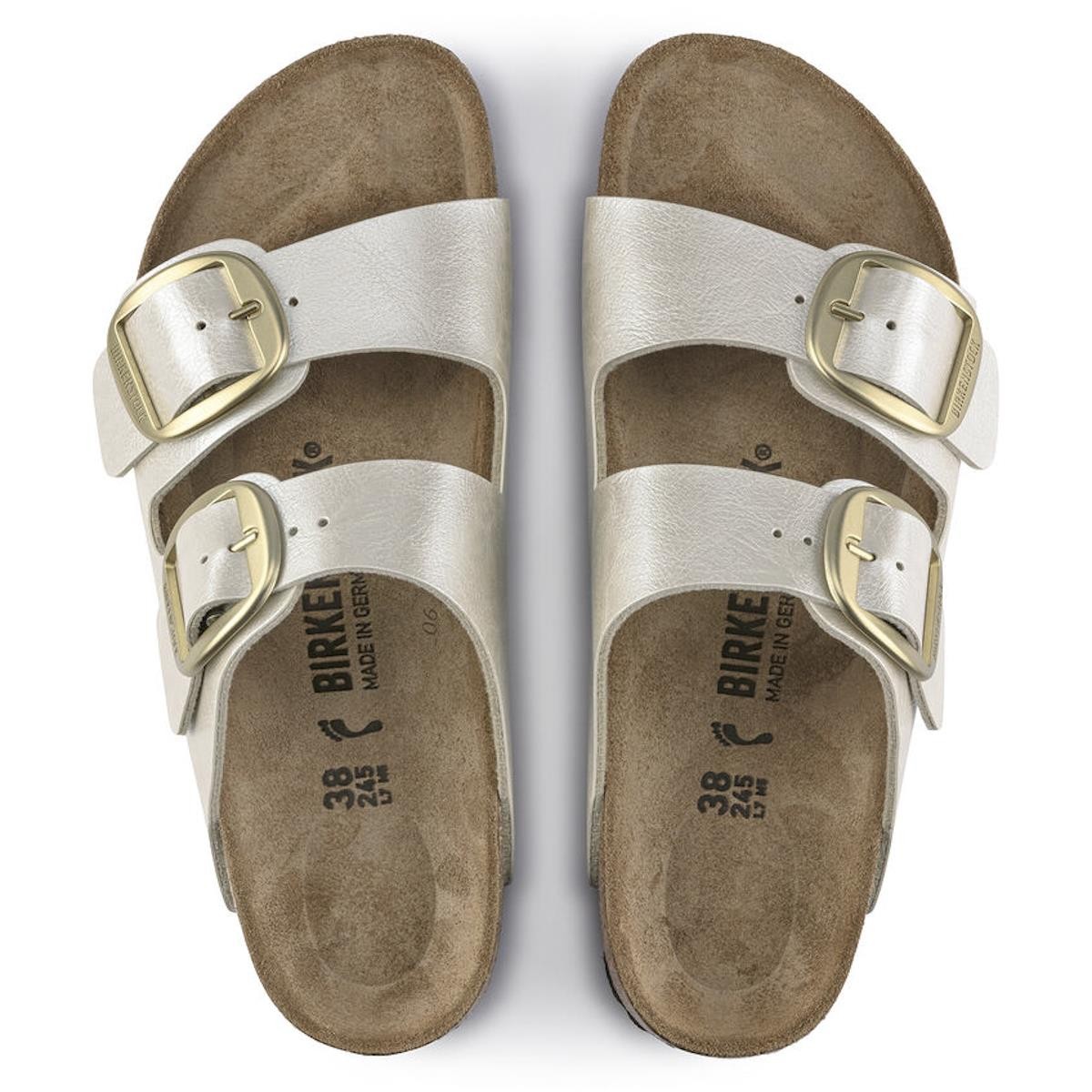 Kadın Terlik 1020021 Arizona Birkenstock BIG GRACEFUL Pearl  White