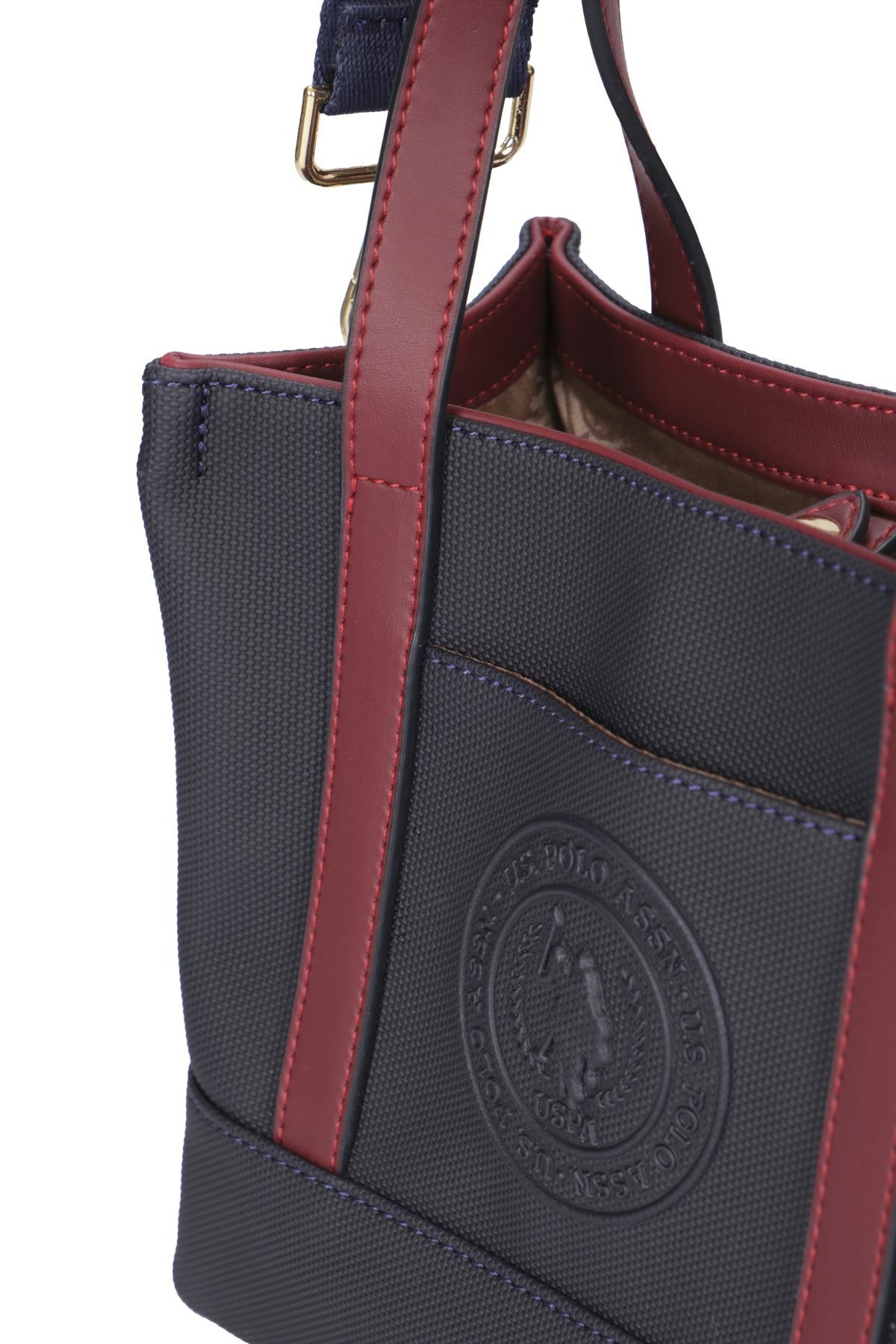 Kadın Omuz Çantası US24731 U.S. POLO ASSN. USPA LADIES BAG 01330 Navy-Burgundy