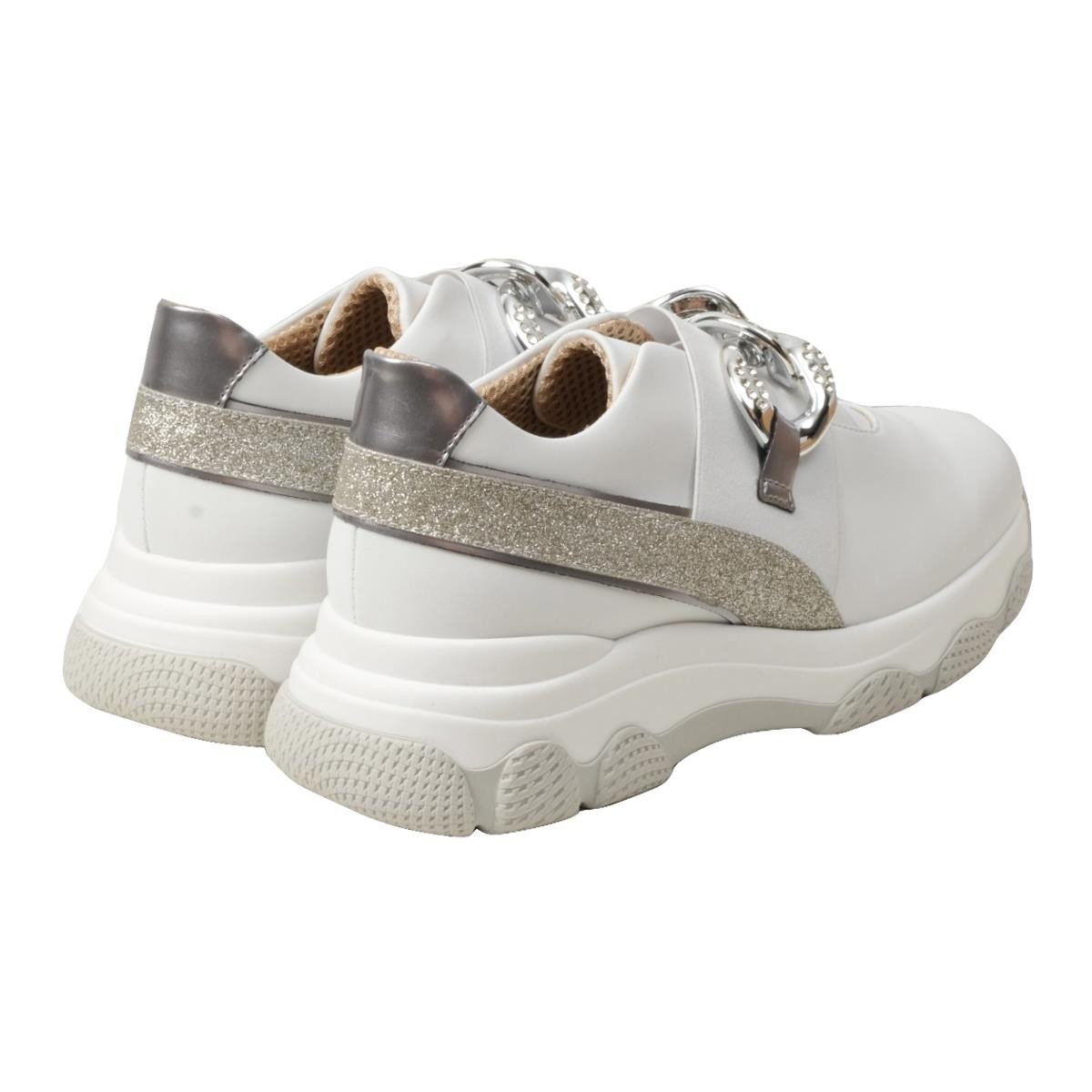 Kadın Sneaker ( Günlük) 9R4660 Comart 4660 MIC NAP BIA VER PE GREY PERL LUCE Bianco