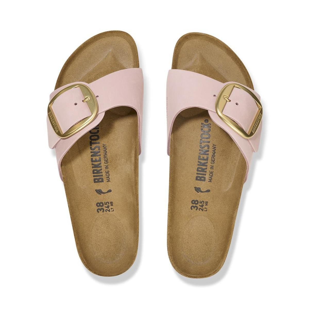 Kadın Terlik 1027056 Birkenstock MADRID BIG BUCKLE NU SOFT PINK