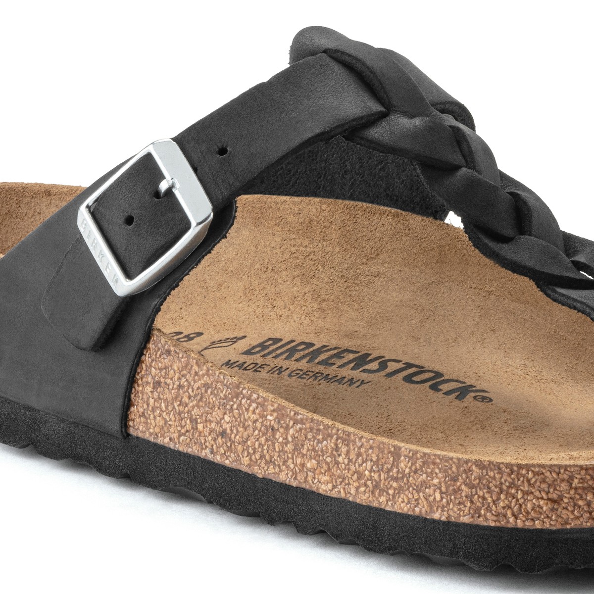 1021349 Birkenstock GIZEH LEOI BRAIDED Black