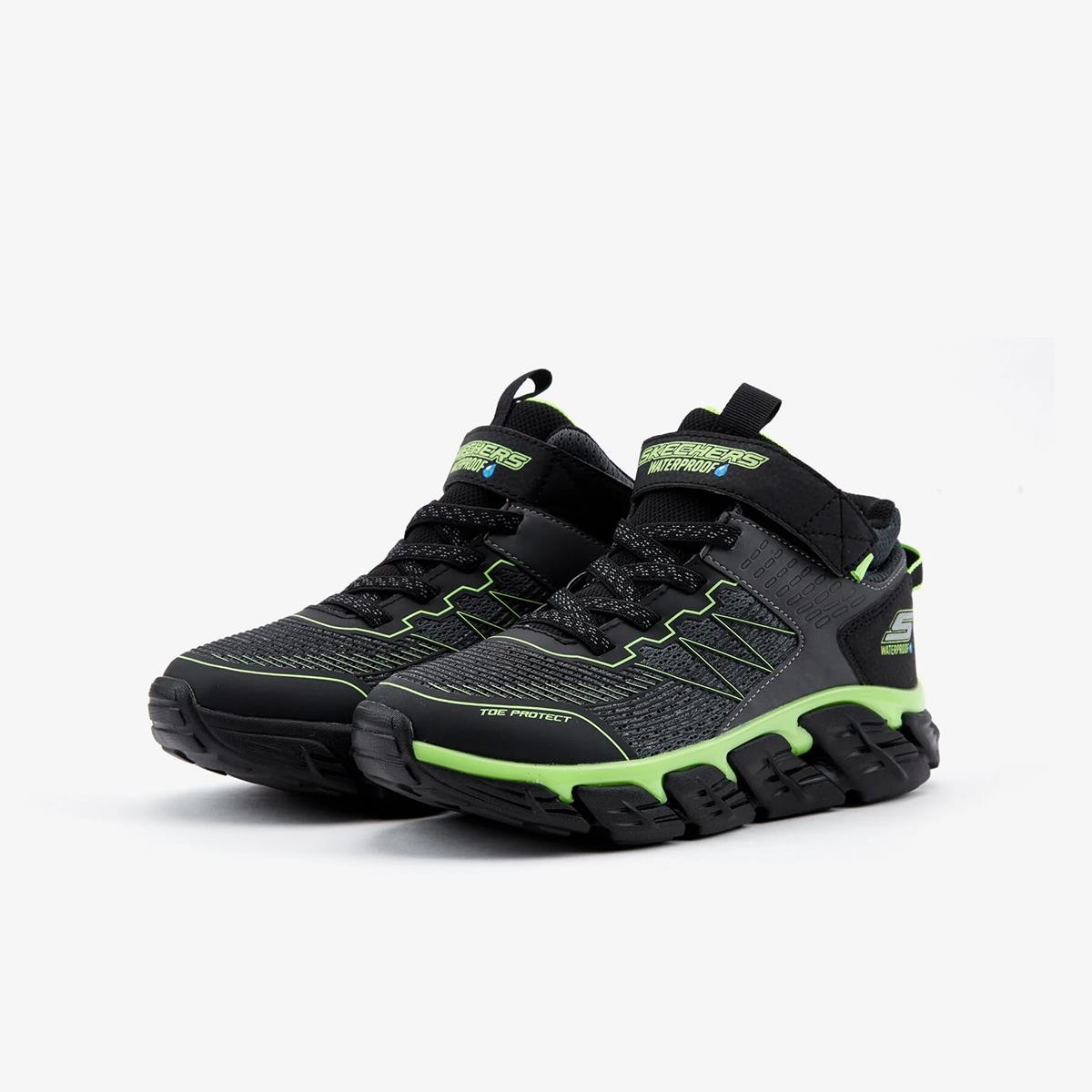 Erkek Çocuk Bot (Outdoor) 403806L CBLM Skechers TECH- GRIP Charcoal -Black -Lime Trim