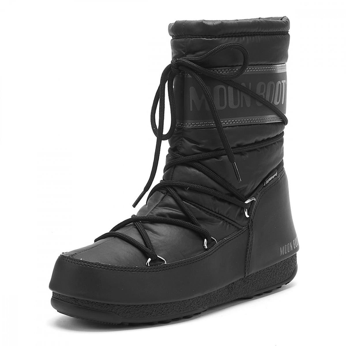 Kadın Bot 24009200-001 Moon Boot Mid Nylon WP Black