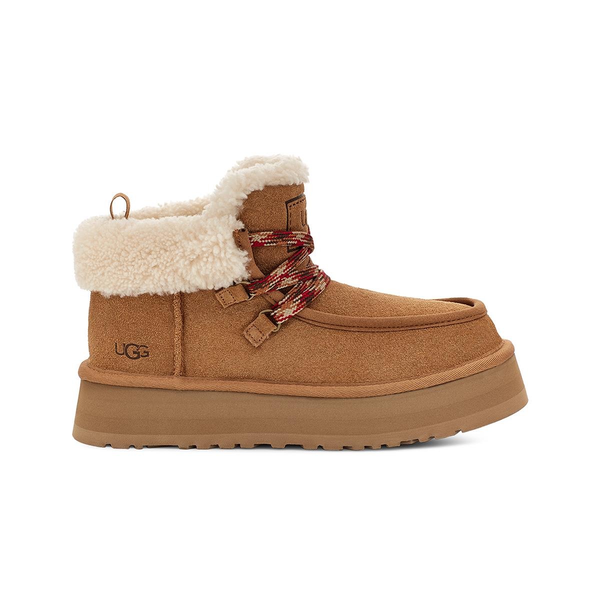 Kadın Bot 1143954 UGG W FUNKARRA CABIN CUFF CHESTNUT (TABA)