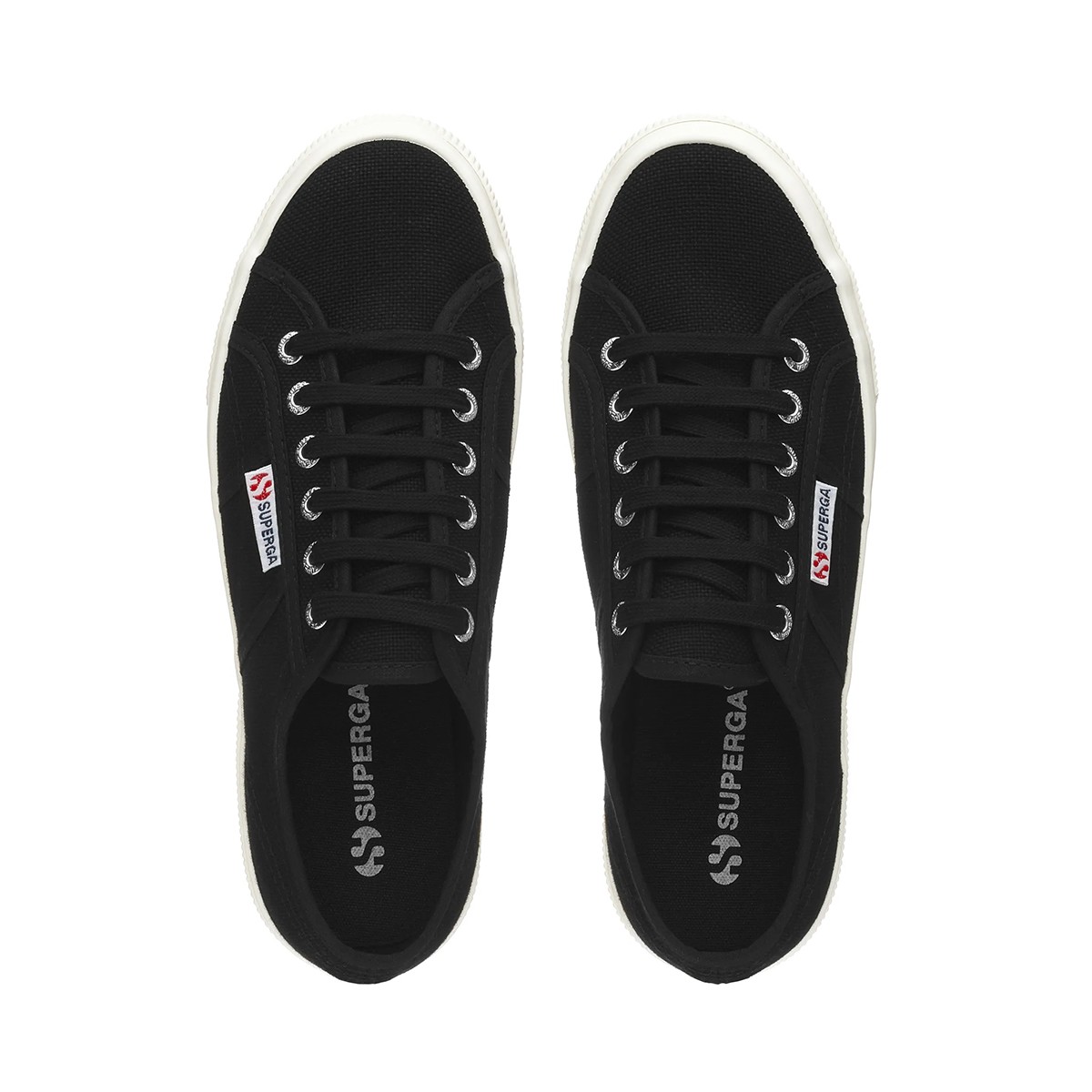 S21384W Superga 2740 PLATFORM Black-F Avorio-ADK-SP