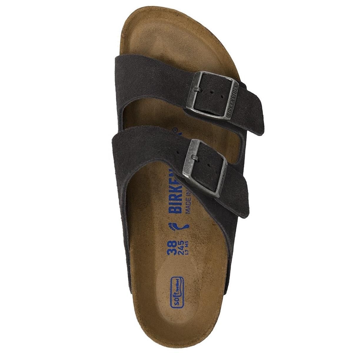 Erkek Terlik 552323 Birkenstock ARIZONA SFB VL VELVET GREY