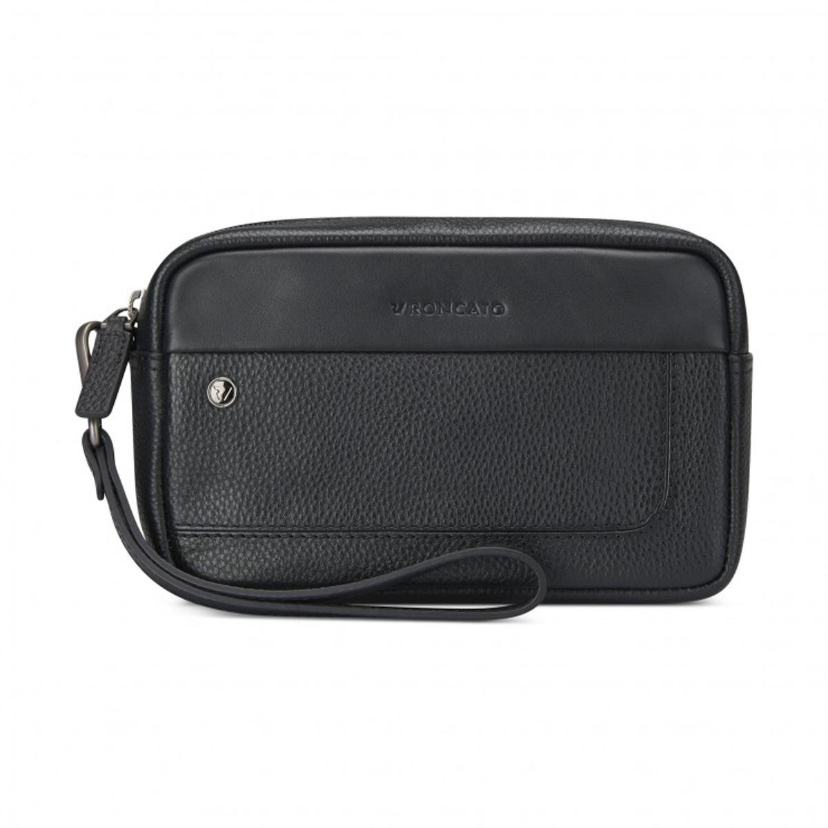 Erkek El Çantası 41242101 Roncato POCHETTE 1 COMP. ALASKA NERO