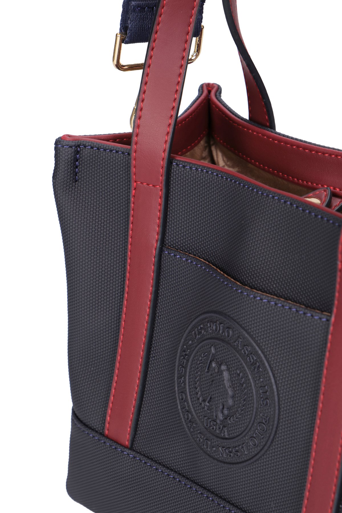 Kadın Omuz Çantası US24731 U.S. POLO ASSN. USPA LADIES BAG 01330 Navy-Burgundy