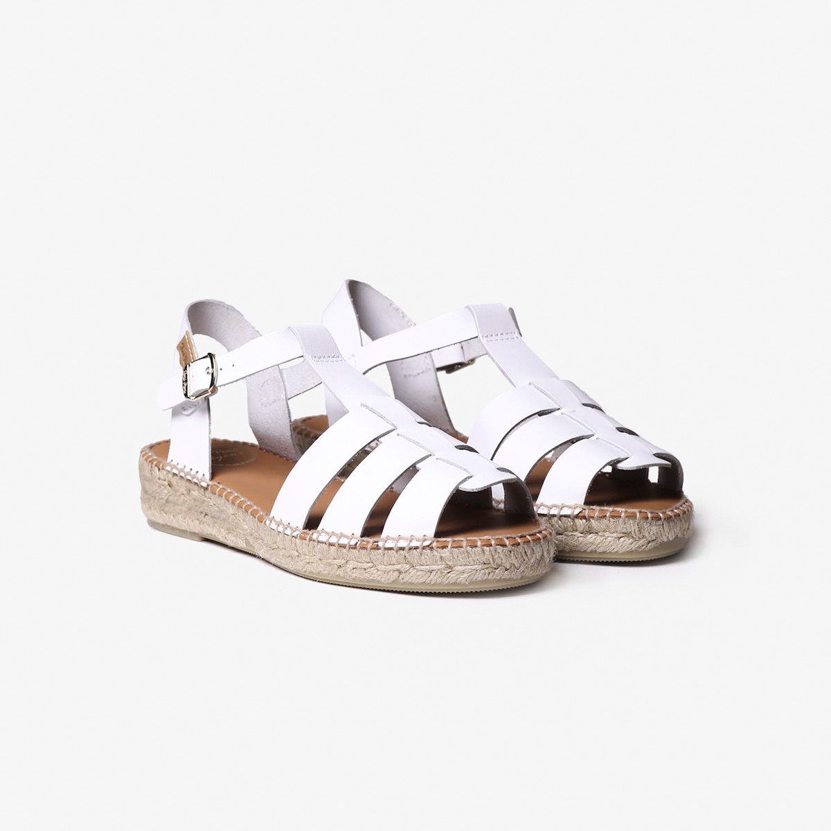 Emma Toni Pons Sandal Leather White