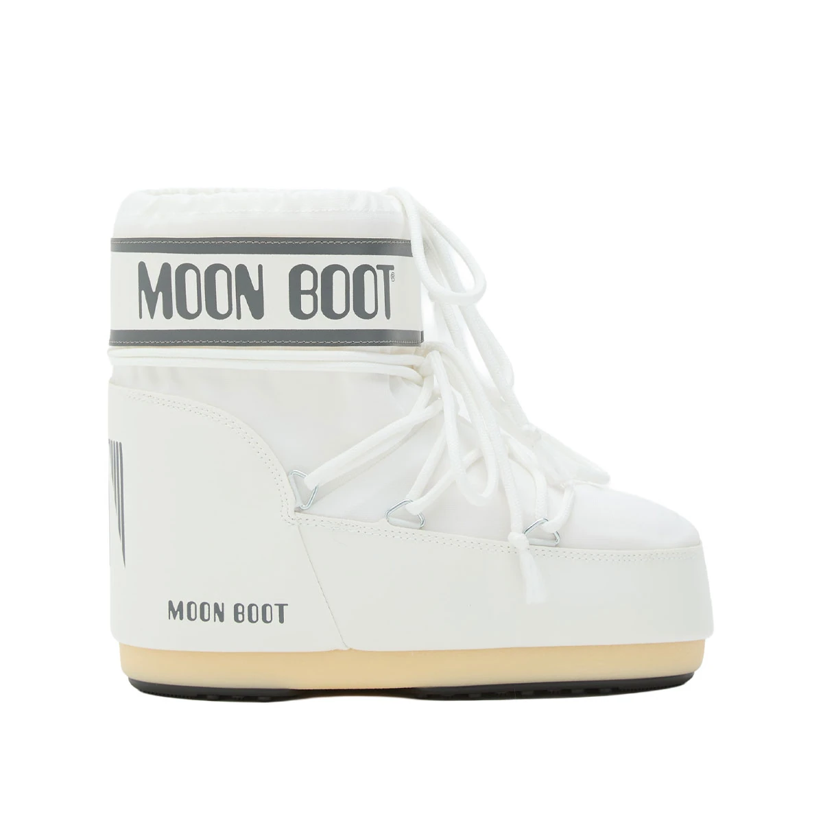 80D1409340 Moon Boot MB Icon Low Nylon  (33-35) - A009 White Mono