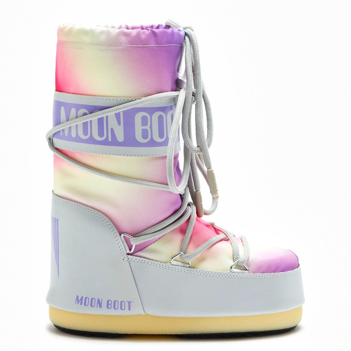 Kız Çocuk Bot 14028400-002 Moon Boot Icon Tie Dye Glacier Grey