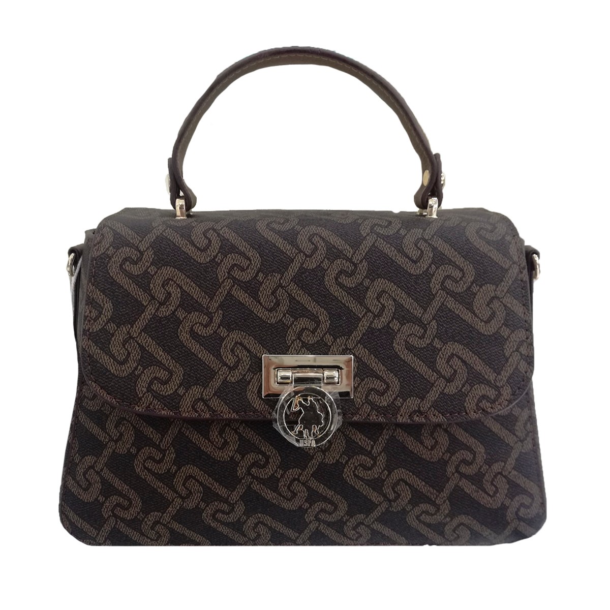 Kadın Omuz Çantası US24523 U.S. POLO ASSN. USPA LADIES BAG 03710 Brown-L.Brown