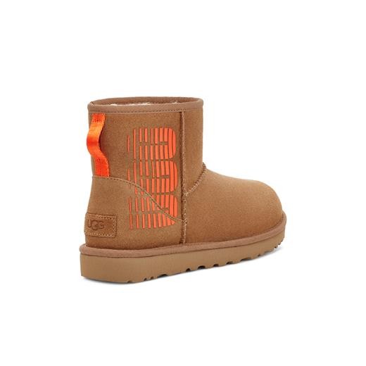 Kadın Bot 1144057 UGG W CLASSIC MINI UGG SIDE LOGO CHESTNUT (TABA)