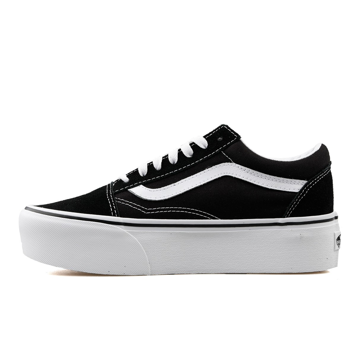 Kadın Keten VN0A7Q5M6BT1 Vans UA Old Skool Stackform Black-True White