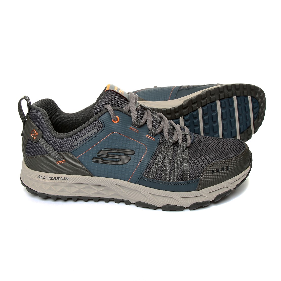 51591 NVOR Skechers ESCAPE PLAN Navy/ Orange