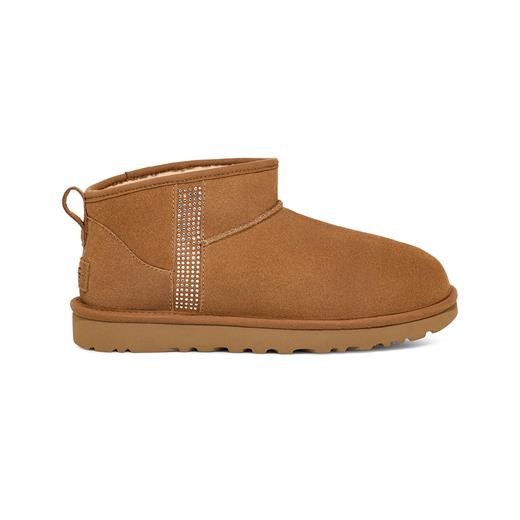 Kadın Bot 1153777 UGG W CLASSIC ULTRA MINI BLING CHESTNUT (TABA)