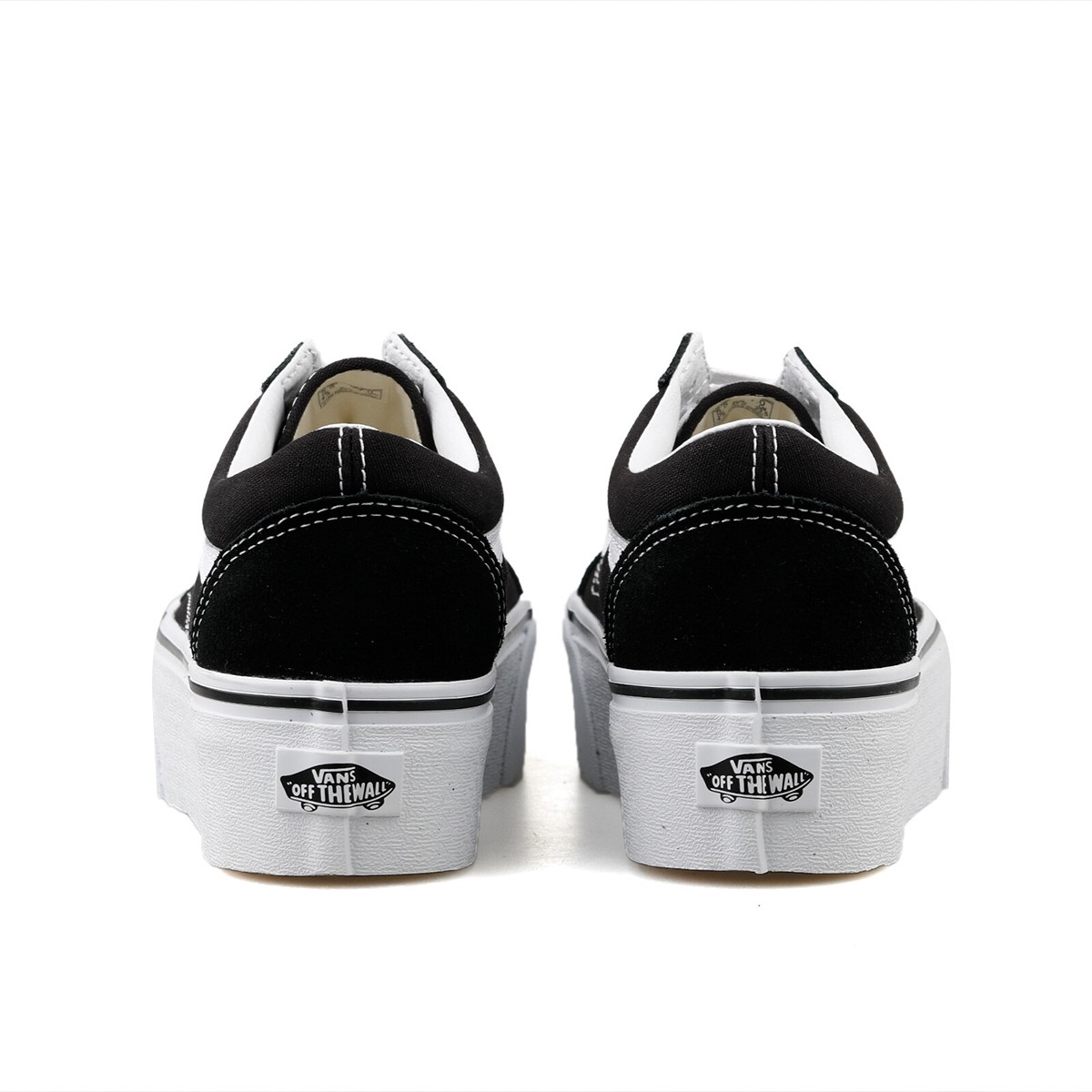 Kadın Keten VN0A7Q5M6BT1 Vans UA Old Skool Stackform Black-True White