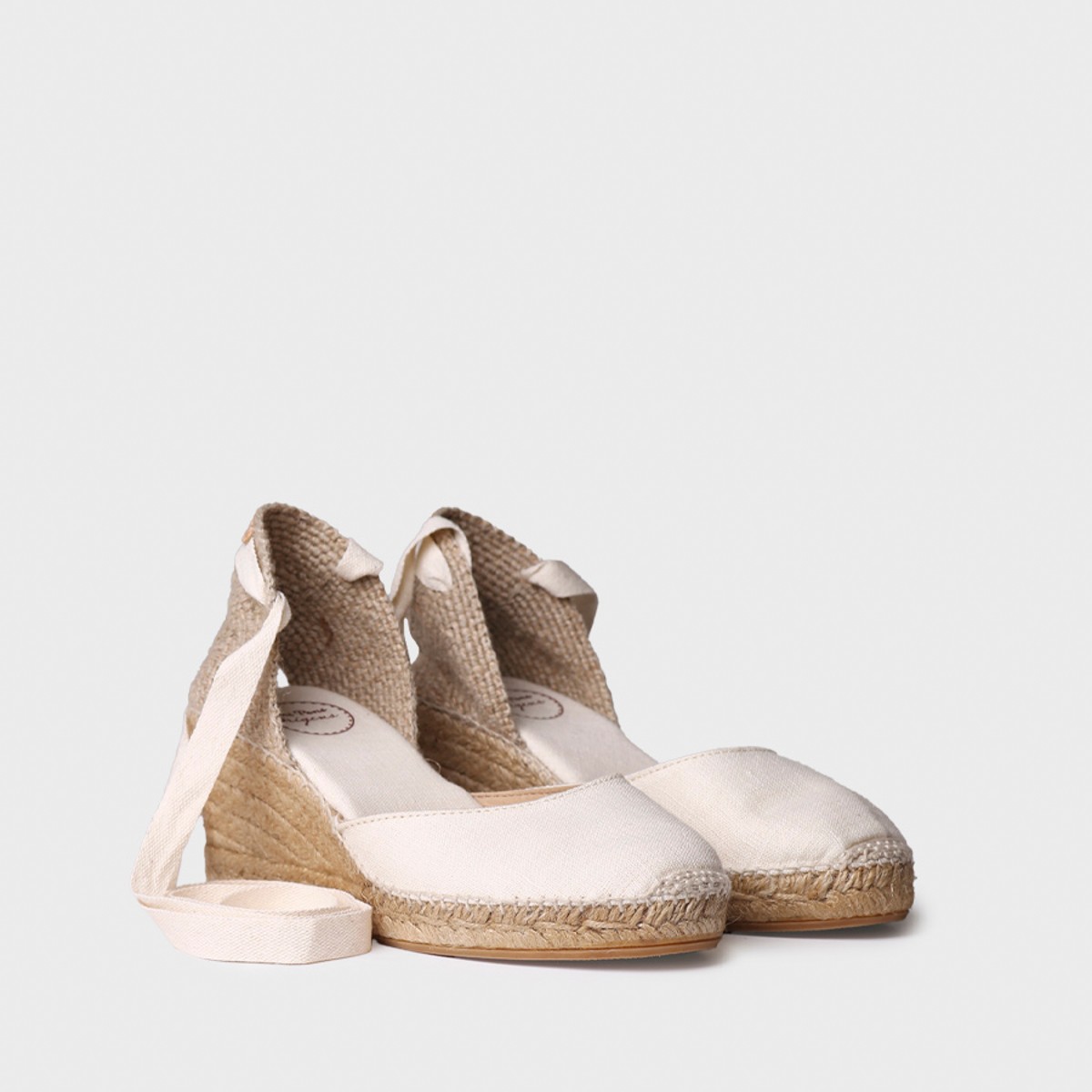 Calonge Toni Pons Suede Sandal Ecru