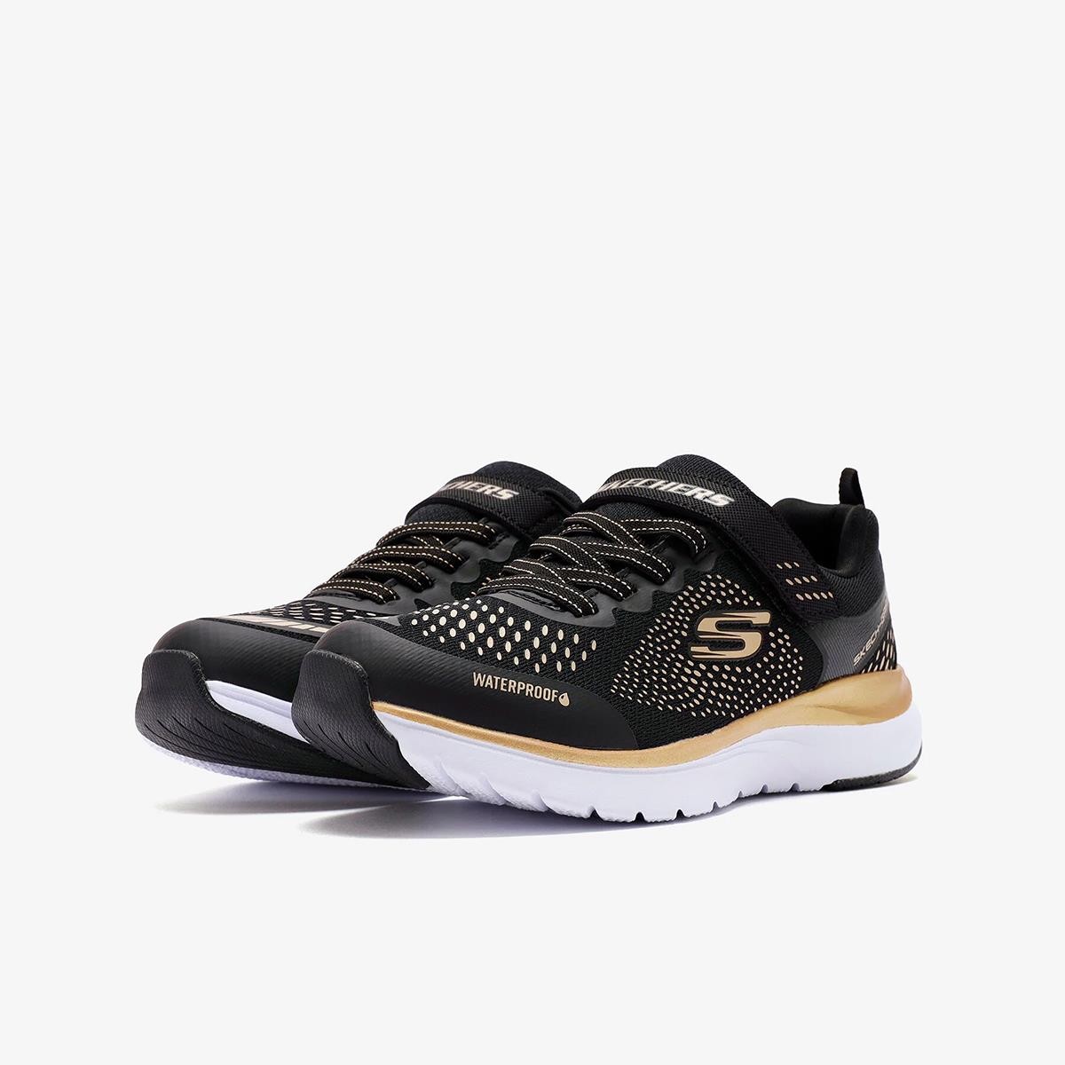 Kız Çocuk Sneaker ( Günlük) 302393L BKGD Skechers  ULTRA GROOVE - HYDRO MIST Black Engineered Mesh-Gold Trim