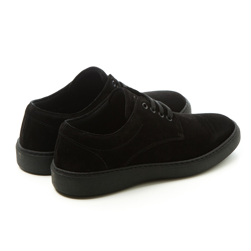 19A4 Frau  WAXY Laced Shoes Nero