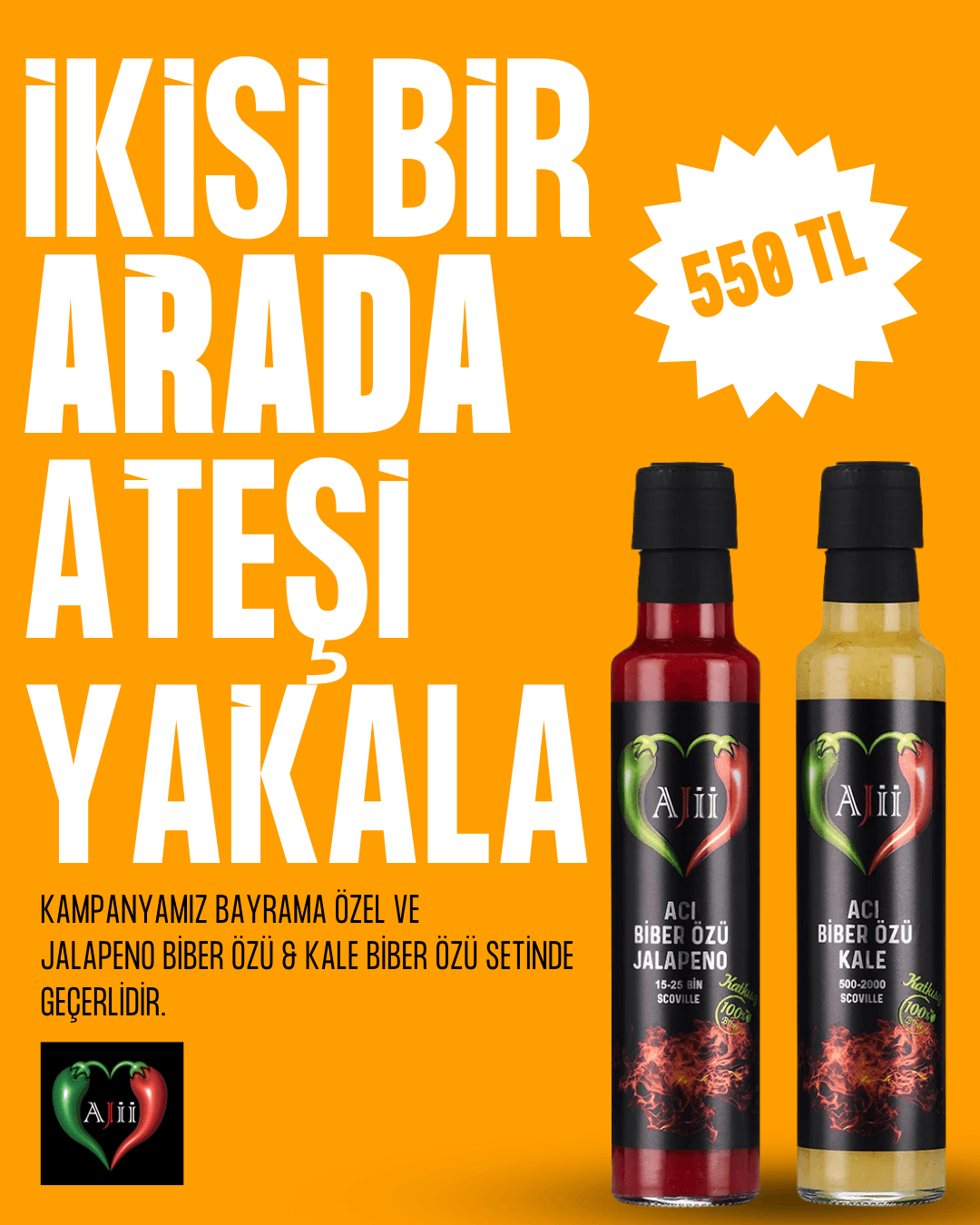 AJİİ BİBER ÖZÜ İKİLİSİ - Jalapeno & Kale